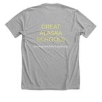 I <3 AK Public Schools, a Athletic Heather Premium Unisex Tee (back-view)
