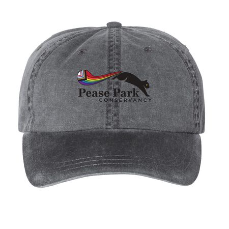 ? Pride Picnic Hats, a Black Printed Pigment Dye Baseball Cap