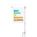 BBB Yard Flag, a White 12" x 18" Yard Flag with Stake