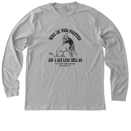 2025 Luzerne Co. Animal Rescue Fundraiser, a Athletic Heather Premium Long Sleeve Tee