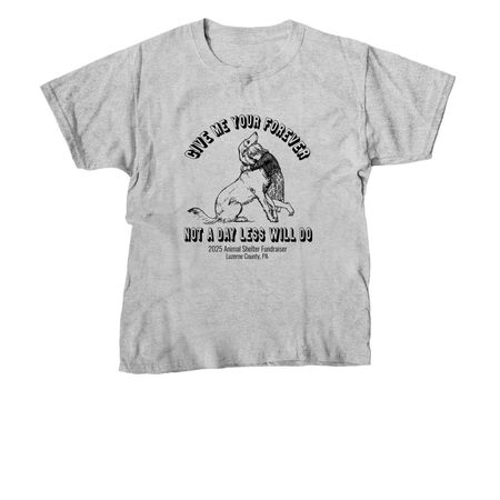 2025 Luzerne Co. Animal Rescue Fundraiser, a Sport Grey Youth Unisex Tee