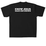 Refuge City Church Merchandise, a Black Heavyweight Garment Dye Tee (back-view)