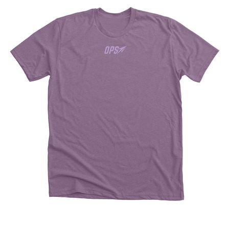 OPS Competition Tee (Lavender), a Heather Purple Premium Unisex Tee