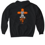 Leukemia awareness&nbsp;, a Black Gildan Softstyle Pullover Hoodie (back-view)