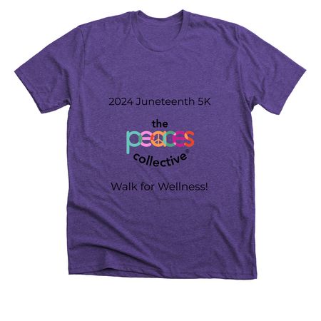TPC Juneteenth 5K, a Heather Team Purple Premium Unisex Tee