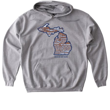 2025 MI Book Hop, a Sport Grey Gildan Softstyle Pullover Hoodie