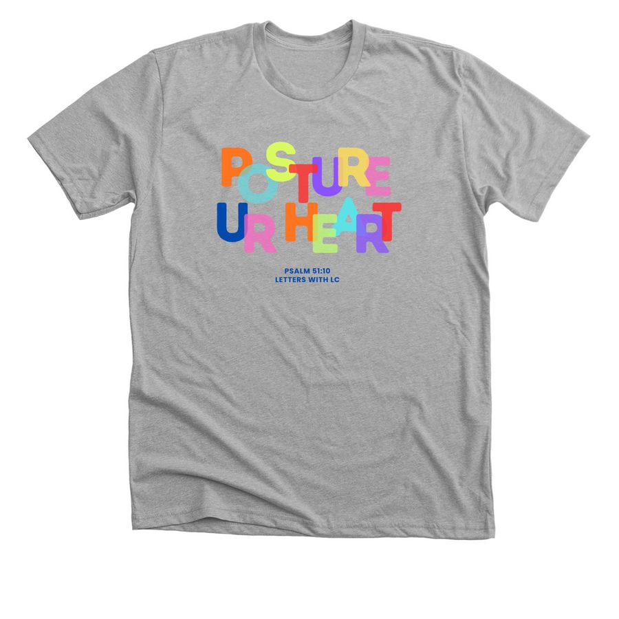 Posture 2, a Athletic Heather Premium Unisex Tee