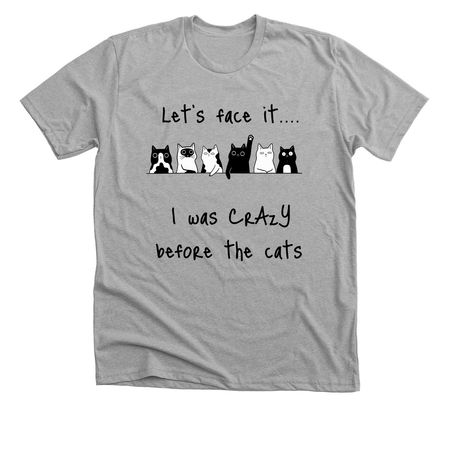 Crazy about Cats?, a Athletic Heather Premium Unisex Tee
