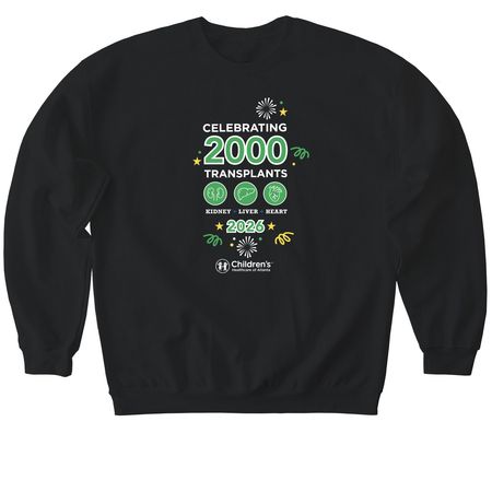 2000 Transplant Celebration&nbsp;, a Black Softstyle Crewneck Sweatshirt