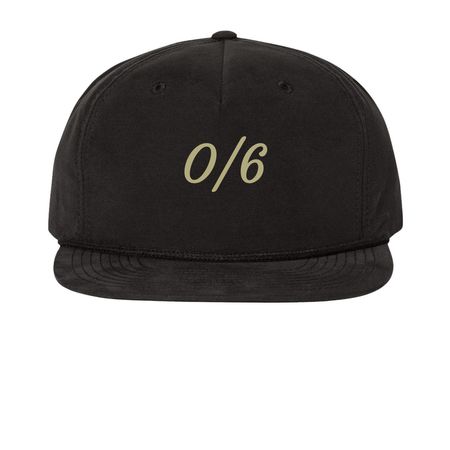 O/6 Umpqua hat, a Black Printed Umpqua Snapback Cap