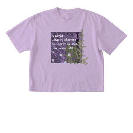Abortion Forever, a Orchid Comfort Colors Boxy Tee