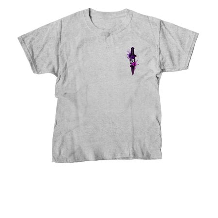 STAB-ME Tee, a Sport Grey Youth Unisex Tee
