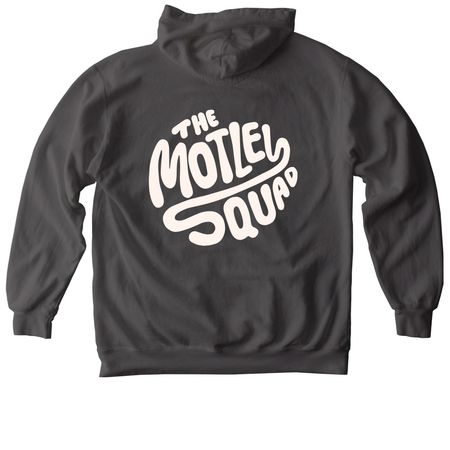 Everybody's Friends, a Pepper Comfort Colors Pullover Hoodie (back-view)