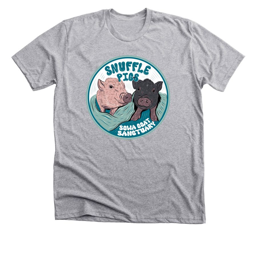 Snuffle Pigs, a Athletic Heather Premium Unisex Tee