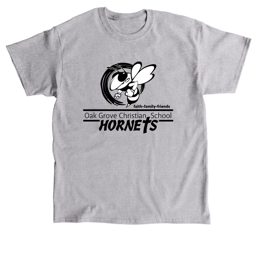 Hornet Logo - B&W, a Sport Grey Classic Unisex Tee