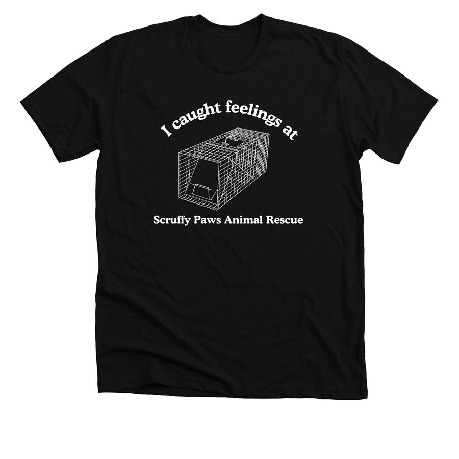 Catching Feelings (dark), a Solid Black Blend Premium Unisex Tee