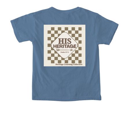 Heritage Learning Collective Boy, a Blue Jean Comfort Colors Youth Tee