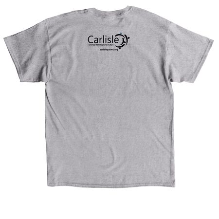 Live Like Jesus Retro, a Sport Grey Classic Unisex Tee (back-view)