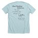 The loft-Canton, a Heather Ice Blue Premium Unisex Tee (back-view)