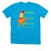 Long Love Local, a Neon Blue Premium Unisex Tee