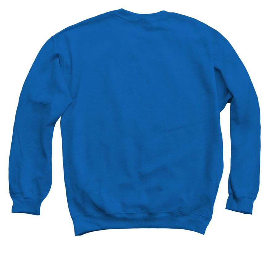 Casual Seeker, a Royal Blue Crewneck Sweatshirt (back-view)