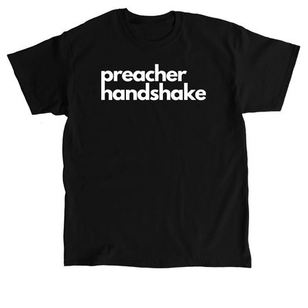 Preacher Handshake Logo, a Black Classic Unisex Tee
