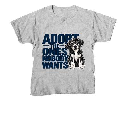 Adopt The Ones Nobody Wants Merch, a Sport Grey Youth Unisex Tee