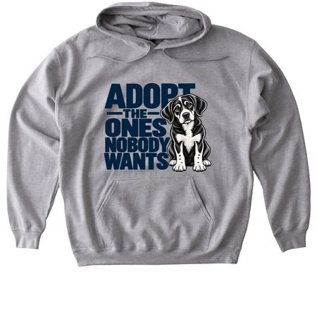 Adopt The Ones Nobody Wants Merch, a Sport Grey Gildan Softstyle Pullover Hoodie
