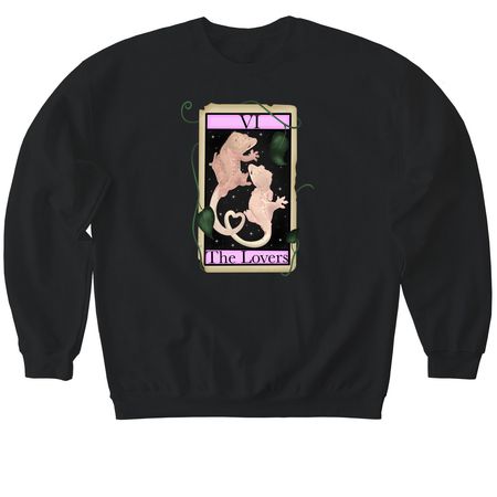 The Lovers Line&nbsp;, a Black Softstyle Crewneck Sweatshirt