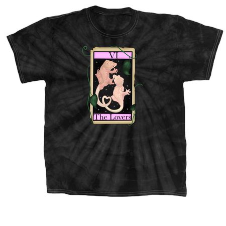 The Lovers Line&nbsp;, a Black Classic Tie Dye Tee