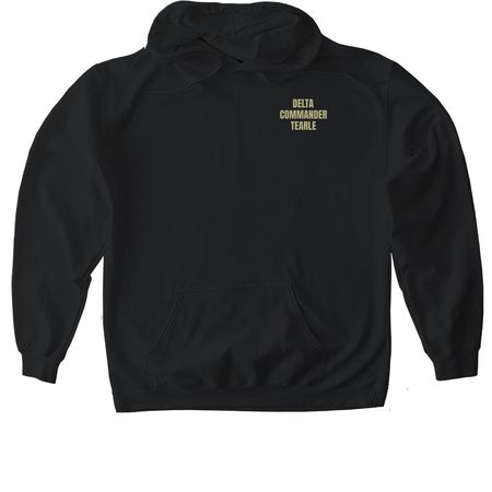 TEARLE, a Black Gildan Softstyle Pullover Hoodie