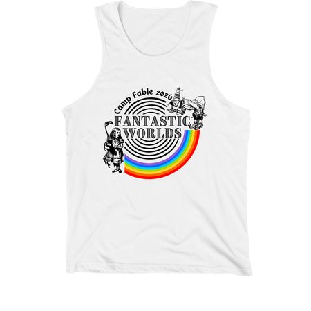 2026 Camp Fable, a White Premium Cotton Tank