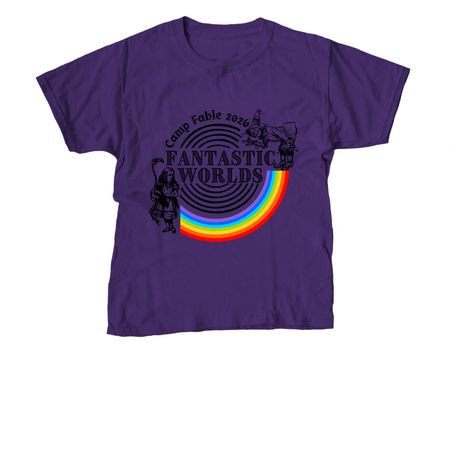 2026 Camp Fable, a Purple Youth Unisex Tee