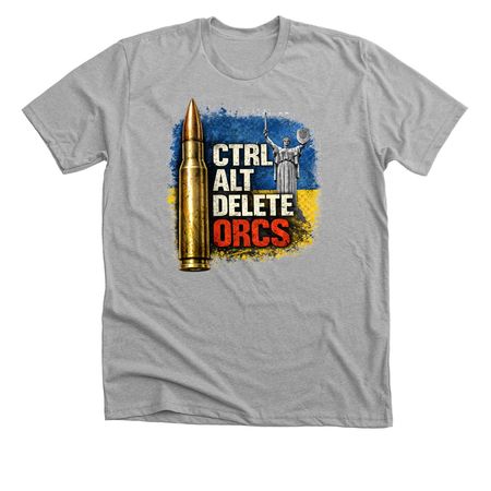 CTRL ALT DELETE!, a Athletic Heather Premium Unisex Tee