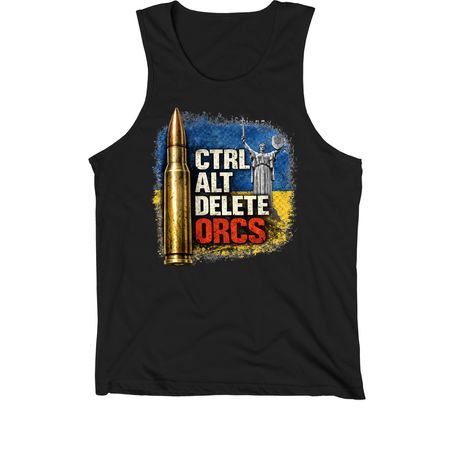 CTRL ALT DELETE!, a Black Premium Cotton Tank