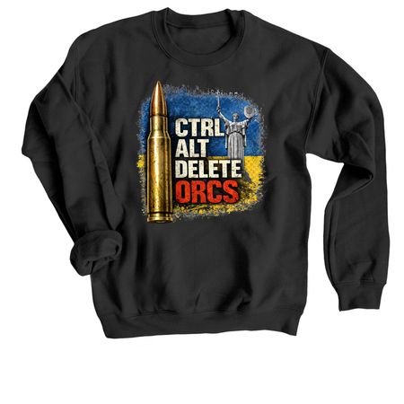 CTRL ALT DELETE!, a Black Crewneck Sweatshirt