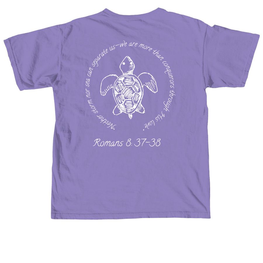 Support for Susan, a Violet Comfort Colors Unisex Tee (back-view)