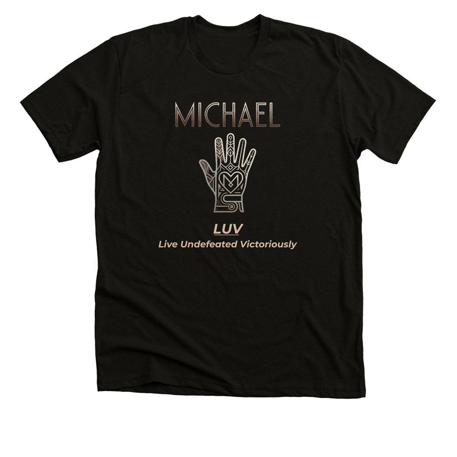 LUV MOTIVATIONAL QUOTE SERIES&nbsp;, a Solid Black Blend Premium Unisex Tee