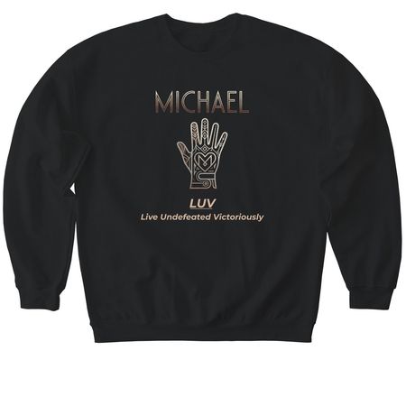 LUV MOTIVATIONAL QUOTE SERIES&nbsp;, a Black Softstyle Crewneck Sweatshirt