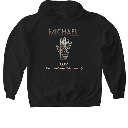 LUV MOTIVATIONAL QUOTE SERIES&nbsp;, a Black Gildan Softstyle Pullover Hoodie