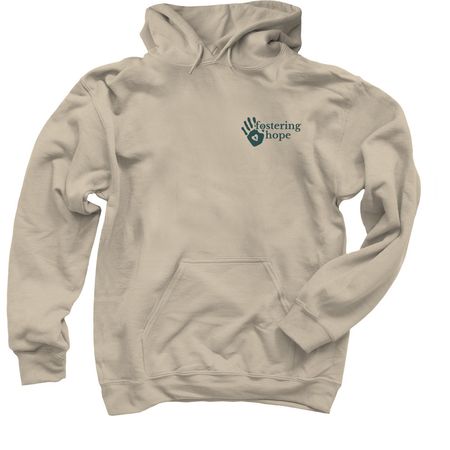 Fostering Hope - Light, a Sand Pullover Hoodie