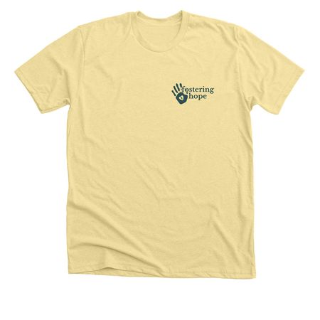 Fostering Hope - Light, a Heather French Vanilla Premium Unisex Tee