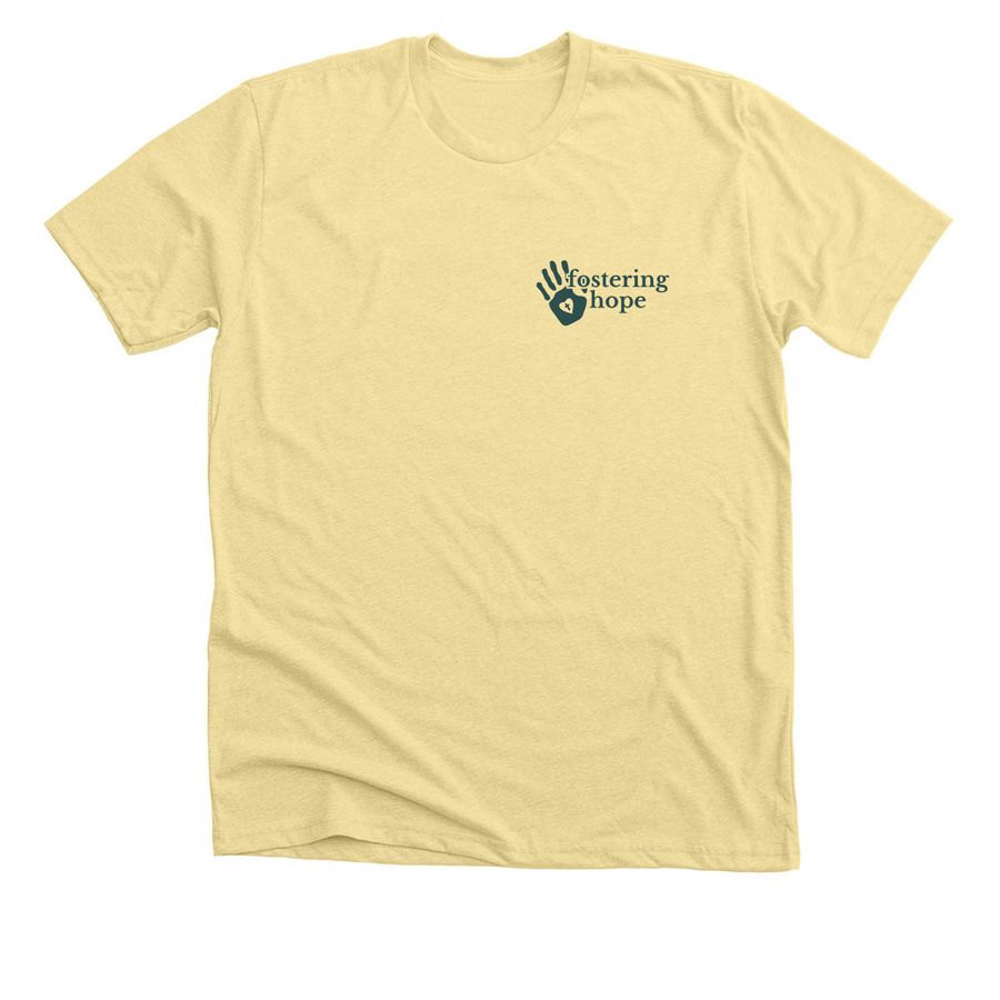 Fostering Hope - Light, a Heather French Vanilla Premium Unisex Tee