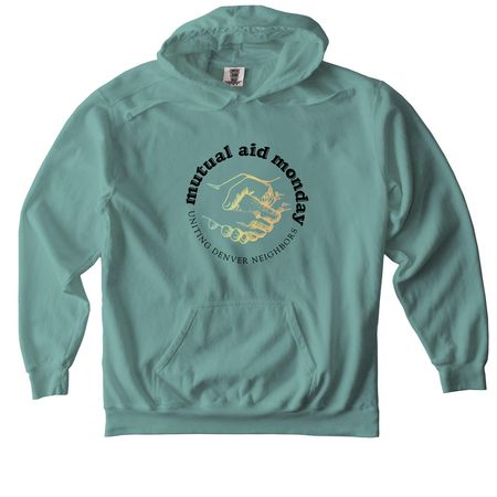 MAM Safety Team, a Seafoam Comfort Colors Pullover Hoodie