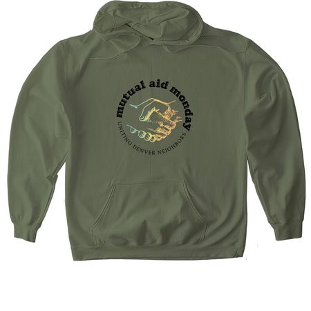 MAM Safety Team, a Military Green Gildan Softstyle Pullover Hoodie