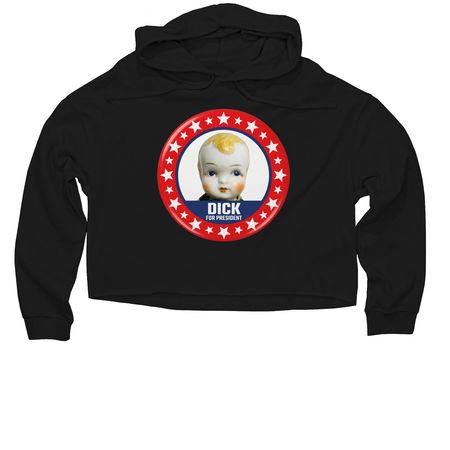 Dick for President, a Black Women?s Lightweight Cropped Hoodie