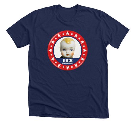 Dick for President, a Solid Navy Blend Premium Unisex Tee
