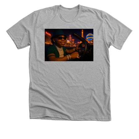 Lost in vegas t, a Athletic Heather Premium Unisex Tee
