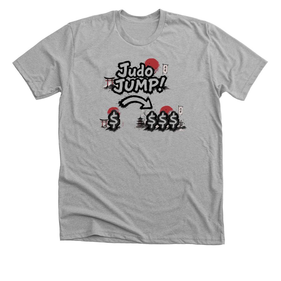 Judo Jump, a Athletic Heather Premium Unisex Tee