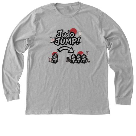 Judo Jump, a Athletic Heather Premium Long Sleeve Tee